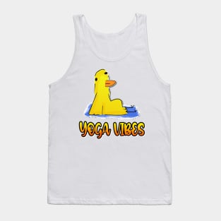 Yoga Vibes Duck Funny Yoga Tank Top